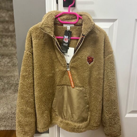 NFL bears team wear by erin andrews teddy pullover jacket - Picture 2 of 10